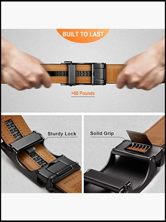 Pure Zinc Ratchet Belt Buckle Replacement for 1 3/8\